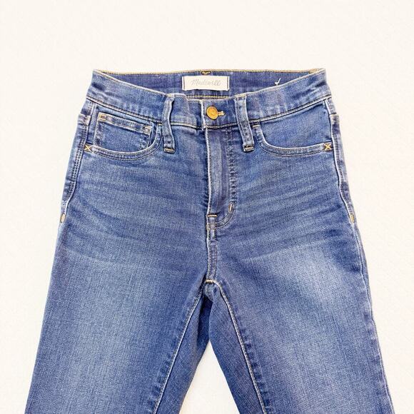 Madewell Roadtripper Dark Wash Denim Jeans Zip Fly Skinny Style Size 23 - Picture 9 of 9
